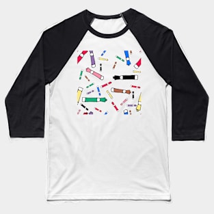 Dry erase marker pattern Baseball T-Shirt